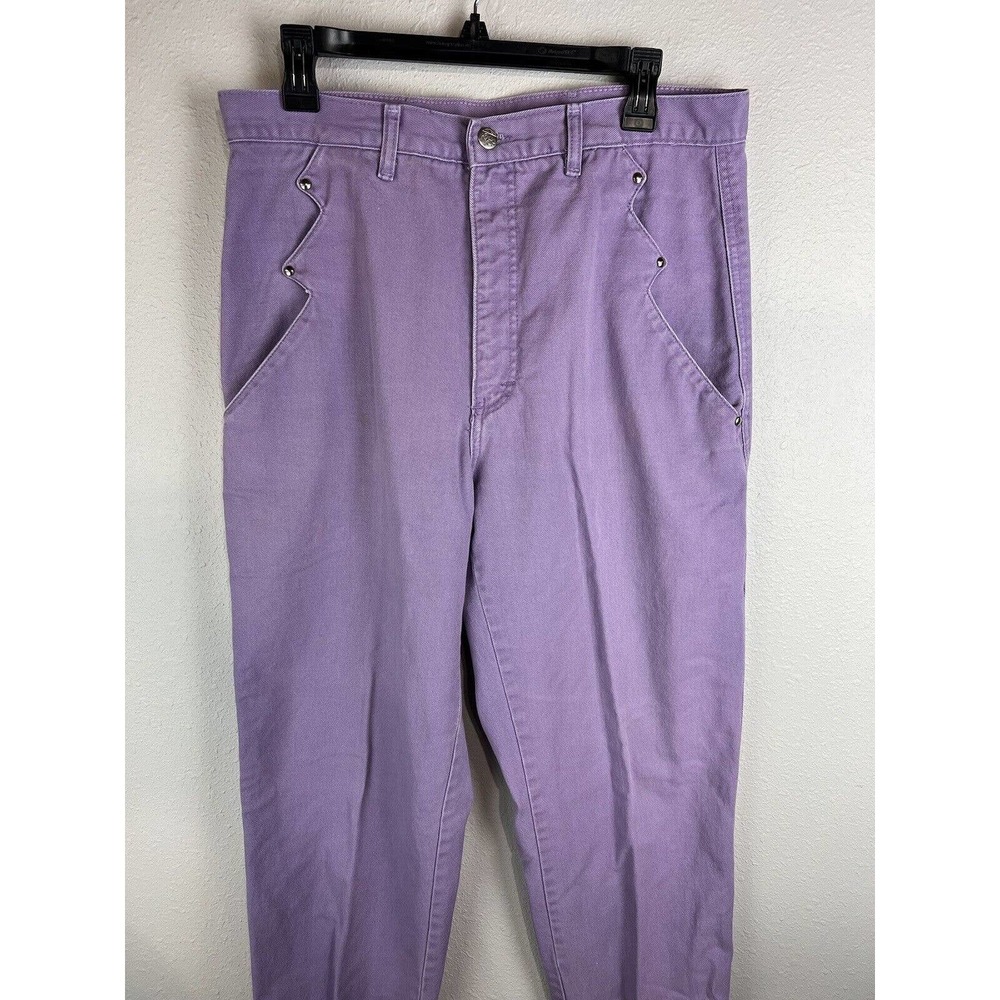 Vintage Roper Purple Denim Size 13 Women’s Western Jeans Made In USA